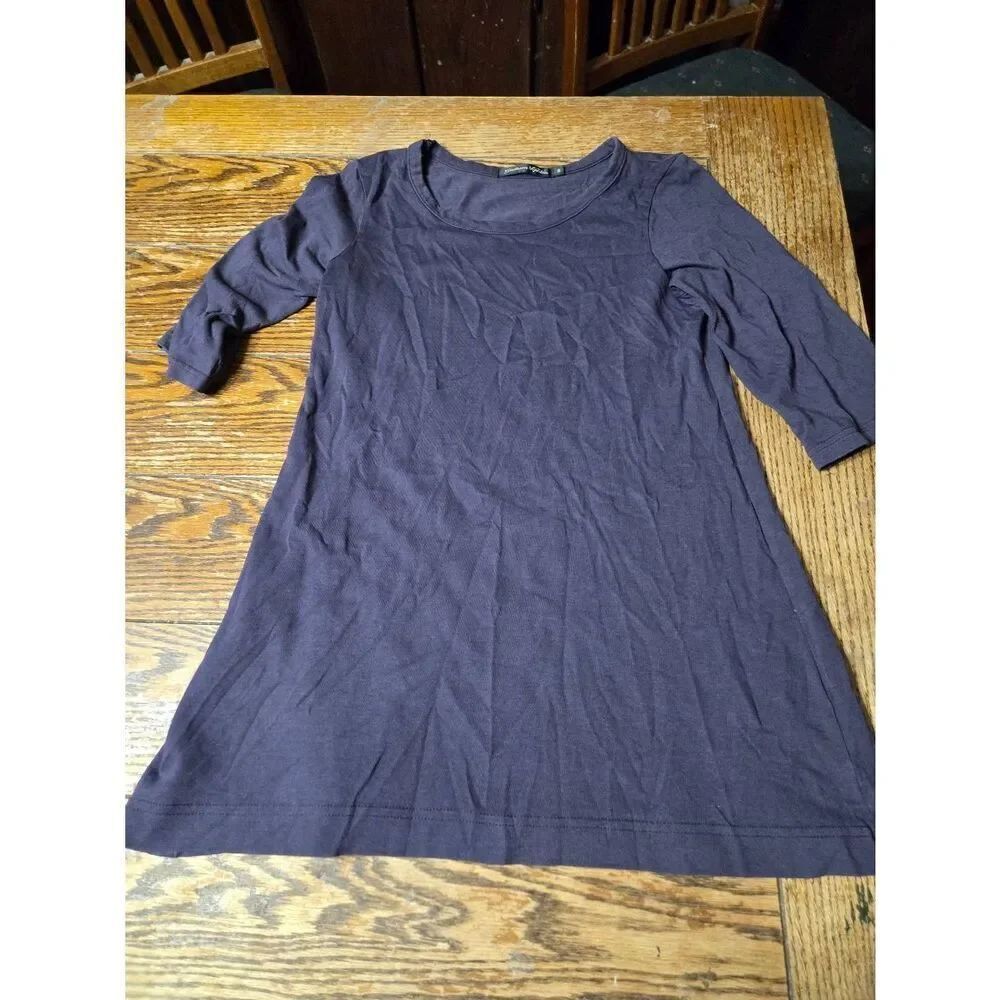 Gudrun Sjoden purple cotton/modal swing dress sz Small